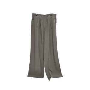 Zobha Lottie Wide Leg Pants in Kahki- Size Medium